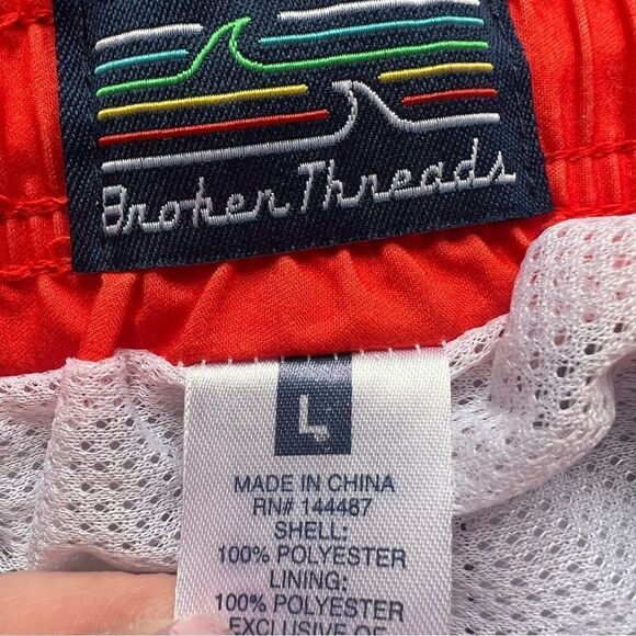 Broken Threads Men’s Swim Set Shorts and Shirt Tropical Surf Board Shorts Large - Picture 3 of 11